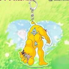 Super Funny Eggette Big Foot Egg Little Yellow Abstract Expression Acrylic Keychain Pendant Cartoon Peripheral Backpack Pendant Gift Small Gift - Multicolor - View 6
