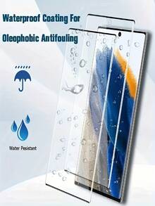 5 Packs Curved Tempered Glass Screen Protector Compatible With Samsung Galaxy S23 Ultra/S25 Ultra/S25 Edge/S25/S24/S23/S22/S21/Plus/FE Galaxy S10/S10+/S20/S20+ S25+/S24+/S23+/S22+/S21+ 9H Hardness, Fingerprint Compatibility, Ultra HD - Clear - View 7