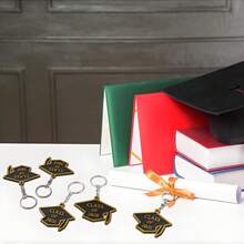 20 Pieces Class Of 2026 Graduation Keychains Rubber Key Chains Grad Cap - Multicolor - View 3