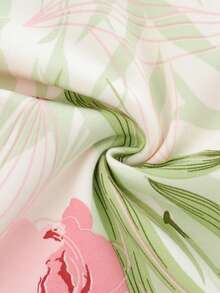 女士两件套开衫睡衣套装，长袖上衣和长裤，柔软舒适，适合春秋季穿着。 - 白色 - 查看 5