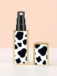 1pc 5ml Leopard Print Square Perfume Refillable Bottle, Portable Travel Perfume Bottle With Bottom Filling, Refillable Leopard Print Square Perfume Travel Bottle, 5ml Bottom Refillable Textured Decant Bottle - Multicolor - View 9