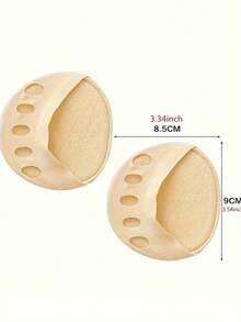 10/4/2/1 Pairs Front Foot Pads, Pain-Relieving Sweat-Absorbing Invisible Toe Socks - Multicolor - View 16