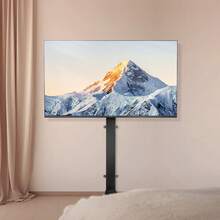 Soporte de TV de techo motorizado, soporte de pared para TV de 32 a 55 pulgadas, ajustable eléctricamente y abatible motorizado con VESA máximo de 24 x 16 pulgadas, Carga Máxima de 54 kg - Negro - Ver 1