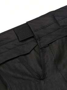 Men's 2 Piece Suit, Wedding, Business, Casual Suit Set - Black Solid Color Slim-Fit Business Suit Jacket   Classic Trousers, Black Solid Color, Long Sleeves, Button Details, Elegant And Atmospheric Style, Non-Elastic Fabric - 黑色 - 查看 9