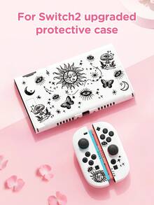 1 chiếc ốp bảo vệ máy Switch họa tiết sao và trăng màu đen, phù hợp với Switch2 (2025) / Switch OLED, phụ kiện bảo vệ máy chơi game Switch thế hệ thứ 2 mới, túi đựng máy chơi game, món quà tốt nhất cho người chơi SWITCH. - Nhiều màu - Xem 19