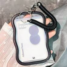 3英寸云朵造型照片卡套 - 透明保护套，带挂件钥匙扣 - 卡套+彈簧+掛飾 - 查看 2