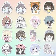 62张可爱卡通动漫贴纸，萌萌哒女生贴纸，可用于装饰手机壳、手账、水瓶、滑板、吉他等，也是返校用品和礼物的理想之选。 - 彩色 - 查看 7