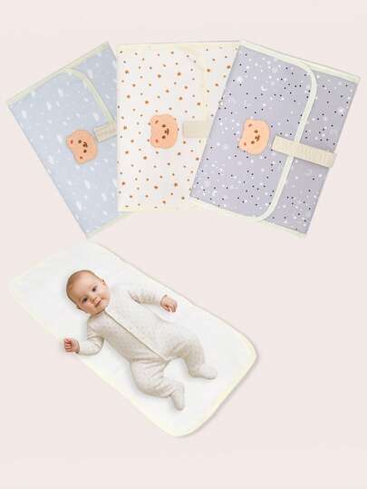 1pc Foldable Portable Waterproof Changing Pad, Easy To Fold And Store, Helpful For Diaper Changing On The Go