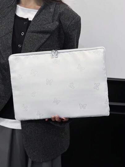 Solid Color Minimalist Luxury Laptop Sleeve, Multi-Size Notebook Tablet Carrying Case