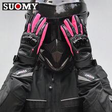 suomy Pink Lady Winter Waterproof Motorcycle Gloves Keep Warm Men Full Finger Moto Gloves Touch Screen Windproof Motorbike Riding Gloves - A - View 12