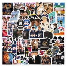 60 PIEZAS Pegatinas de rivalidad calentada Pegatinas estéticas para scrapbooking, diario, portátil, parachoques, monopatín, botella de agua, computadora, tarjetas de felicitación de teléfono, álbumes de fotos, muebles, pegatinas - Multicolor - Ver 10