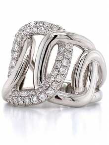 1 PC Gorgeous Cubic Zirconia Ring For Women For Valentine's Day Gift Wedding Anniversary Party Jewelry - 1# - View 3