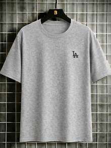 Unisex Printed Shirts, Short Sleeve T-Shirts, Crew Neck T-Shirts, 100% Cotton 30.1 - Heather Gray - Xem 1