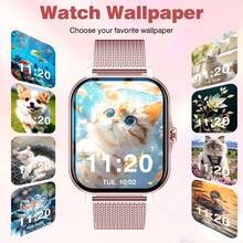 Smart Watch, Wireless Talk/Receive And Multiple Sports Modes, Sedentary Alert Weather Forecast Message Notifications, Borderless Slim Design, Suitable For Android And For IOS, Beautiful Gifts For Men And Women - 查看 9