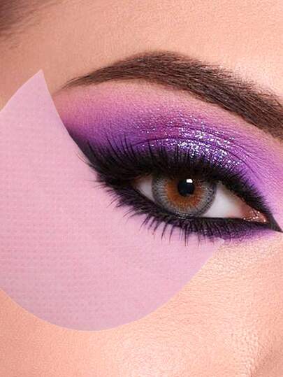 100pcs/50pcs Eyeliner Pencil Protective Cap, Disposable Lint-Free Pad For False Eyelash Extension Makeup Tool, Pink Eyeshadow Sticker, Eyeshadow Eyeliner Sticker, Breathable Eye Makeup Tool, Eye Cover, Eyeshadow Template, Eyeliner Sticker, False Eyelash Sticker, Beauty Application Tool, Lint-Free Eyeshadow Eyeliner Lipstick Protective Cap, Suitable For Eyelash Extension, Eyeshadow Makeup Isolation Sticker, Disposable Lint-Free Pad For False Eyelash Extension Makeup Tool