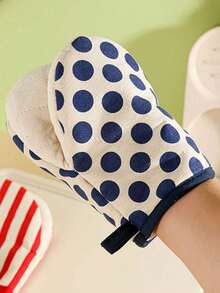 1只加厚微波炉手套，亚麻耐热手套，适用于厨房烘焙、烤箱和蒸锅。 - 彩色 - 查看 10