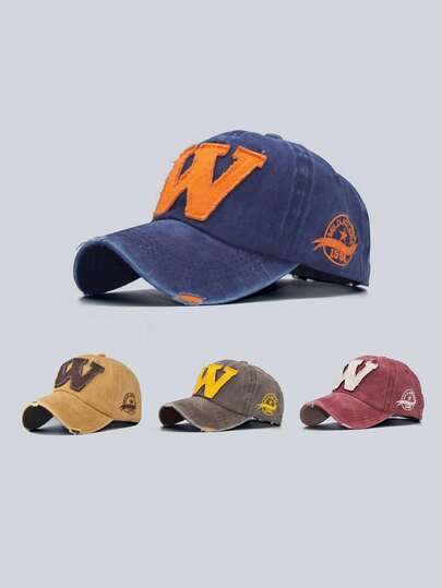 1pc Men's Letter Embroidered Baseball Cap Breathable Material Baseball Cap Outdoor Sports Adjustable Hiking Casual Street Fashion Hat Unisex Versatile Dad Hat Multiple Colors Available