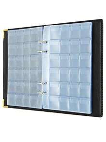 480-Slot Black Coin Collection Album, Large Capacity Antique Coin Loose-Leaf Collection Book - Many - View 9