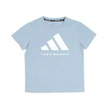 Adidas 阿迪达斯儿童基础款T恤，多种颜色可选，短袖，男童休闲运动T恤 - 淺藍色 - 查看 1