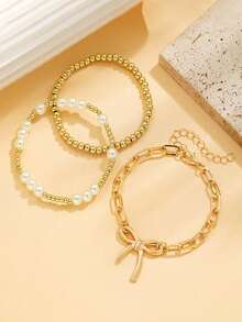 Multi-Style Bohemian Beach Beaded Necklaces – Stackable & Single Wear Options, Mix-And-Match Design, Versatile For Daily Outfits & Beach Parties, Quality Crafted Comfortable Jewelry, Perfect Gift Choice - Gold - View 7