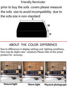 1件装弹力沙发套，防滑全覆盖沙发座套，四季通用沙发垫套，加厚面料沙发毯，可机洗，防尘，宠物友好，适用于卧室、办公室、客厅、L型沙发、1/2/3/4人座沙发 - 深灰色 - 查看 6
