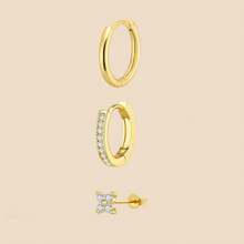 3pcs Copper Plated Classic Fashion Daily Wear Earrings For Women - 3 Copper  Earrings - View 7