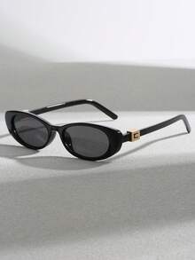 新款椭圆形小框女士优雅时尚眼镜，适合度假和旅行 - 彩色 - 查看 6