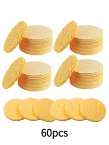 30/60/90 Pcs Facial Sponges Compressed Face Sponge Natural Cleaning Sponge For Facial Cleansing, Exfoliating Mask, Makeup Removal Rich In Foam Improve And Remove Dead Skin Cells Use In Your Bathroom, Room, Office, Purse - Multicolor - View 18