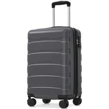 20 Inch Hardshell ABS Carry On Luggage, Durable Expandable Travel Suitcase With Spinner Wheels, TSA Lock - Xám - Xem 7