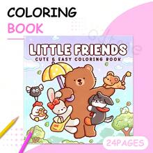 GDTME COZY FRIENDS: Adult And Teen Bold Simple Coloring Book, Great For Easter, Mother's Day, Father's Day, Music Festivals, Wedding Season And Birthday Gifts. Cute Patterns To Relieve Stress, Perfect For Friends Who Enjoy Coloring And Back-To-School Vibes (Color In Comfort). Sticker Book; School Supplies; Office Supplies; Stationery; Desk Accessories; Easter Gifts; Novelty; Soft Fun Toys. 7.9" X 7.9" - Warm Friends - View 22