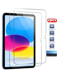 2片装11英寸平板电脑钢化玻璃屏幕保护膜，兼容第11代、Pro（11英寸）2020款、Tab M11/M10、Galaxy Tab S9/S8/S7 11英寸、MatePad 10.4/11，防刮花、高清、防指纹 - 無色 - 查看 44