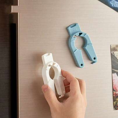 Plastic Bottle/Can Opener Without Battery, Easy Grip Rotary Cap, Suitable For Soda & Beverage Bottles, Magnetic Japanese-Style Opener
