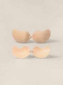 Silicone Adhesive Push-Up Bra - Strapless - Invisible And Reusable, With Secure Closure For Low-Cut And Backless Dresses - 杏色 - 查看 8