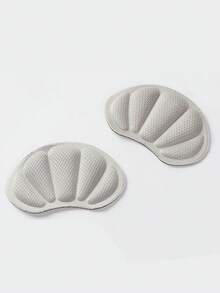 2pcs Minimalist Soft Comfortable Shell Invisible Heel Grips - Grey - View 4