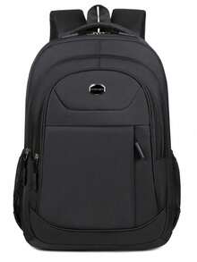 Mochila de gran capacidad, mochila de viaje de trabajo, para hombres, mochila escolar de gran capacidad, bolso para hombres, mochila de escuela secundaria, mochila escolar - Negro 62515-1 - Ver 11