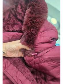 Waterproof Puffer Jacket - Red - View 4