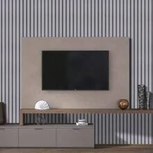 Paneles de pared en 3DArme 43.5x305 Pl Pintado as Reilla de Madera Gris AutoadesivoExtrae Pl de o Despegar y Pegar nilo rativo Pl de Madera  para Renovar Mueb Estante3D Wall Panels - Rayas de Madera Gris - Ver 6