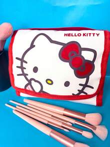 1pc Sanrio High Capacity Foldable Cartoon Cosmetic Bag, Cute Travel Portable Makeup Organizer ,Makeup Bag - Multicolor - View 16
