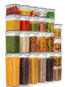 Kitchen Storage Set - שחור ולבן - ראה 1
