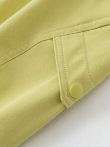 mini bala Kids Straight-Leg Pants, Structured Fit, Water-Resistant, Non-Binding Waist, Comfortable Spring Pants 2026 - Yellow Green - View 7