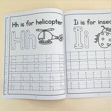 Cuaderno de trabajo de trazado de letras ABC de 28 páginas, libro de práctica de escritura del alfabeto para niños, preescolares y niños pequeños, hojas de trabajo educativas para aprendizaje de escritura a mano - Amarillo - Ver 10