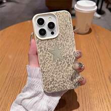 1个TPU材质酷炫豹纹星形图案手机壳，兼容 17 Pro Max/17/16 Pro Max/15/13/12/11、S20 FE/A15/S24/A55、Note 11/Note 12/Note 13 Pro，全包防摔软壳保护套 - 白色 - 查看 4