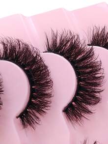 7 Pairs Cat Eye 3D Effect Faux Mink Lashes Soft Volume Reusable Lashes Fluffy Lashes For Thick & Lengthening Strip Lashes,Lashes,Eyelashes,Fake Lashes - Fluffy Lashes - View 5