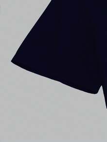 Men's Letter Print Round Neck Short Sleeve Casual Versatile T-Shirt - Royal Blue - View 6