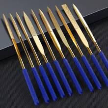 5件套金刚石涂层锉刀组，钛镀层，高温硬化，高耐磨性，适用于工业应用，研磨工具 - 鑽石銼刀 - 查看 2