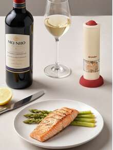 家用厨房电动胡椒研磨器，新鲜研磨调味料、盐、黑胡椒研磨器 - 彩色 - 查看 9