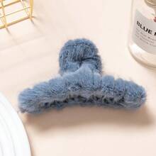 Square Matte Hair Claw Clip Large Non Slip Shark Clip Strong Hold For Heavy Thick Hair Aesthetic Preppy Hair Accessory For Women Girls Jumbo Frosted Rectangular Hair Clamp Effortless Updo Viral Style Hair Piece Elegant Matte Pink Hair Barrette For Long Curly Hair Lightweight Durable Hair Grip For Washing Face Makeup Workout Gym Yoga Sports Travel Office Daily Wear Minimalist French Style Hair Decor High Quality Resin Material Stylish Hair Fastener Gift For Bestie Mom Sister Daughter  Hair Styling Tool Sophisticated Look Secure Grip No Pull Hair Fastener Pretty Pastel Hair Accessory Essential For Morning Routine Modern Hair Catcher Versatile Hair Clasp For All Occasions Party Wedding Bridesmaid Gift Chic Headpiece For Teens Students Professionals Easy Hair Management Sleek Design Hair Ornament High Tension Spring For Secure Hold Beautiful Styling Solution Every Day Use Comfortable Fit - 11cm Blue Rabbit Fur - View 11