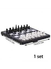 1 Set Mini Magnetic Chess Set, Portable Magnetic Chessboard, Foldable Magnetic Chess Pieces, Suitable For Travel, Leisure & Entertainment, Gatherings, Parties, Graduation Ceremonies - Multicolor - View 10