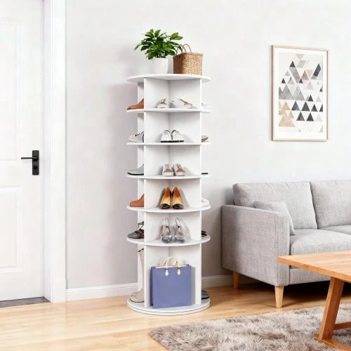 Shoe Cabinets - White - View 1
