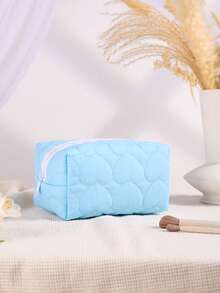 1pc Custom Name Embroider Cosmetic Bag Embroidered Name Toiletry Bag Light Convenient Large Capacity Toiletry Pouch Versatile Embroidery Customization Personalized Makeup Bag Custom Sanitary Napkin Storage Bag Travel Makeup Bag Embroidered Makeup Organizer Pouch Monogrammed Toiletry Bag Bridal Bridemaids Gift - Multicolor - View 15